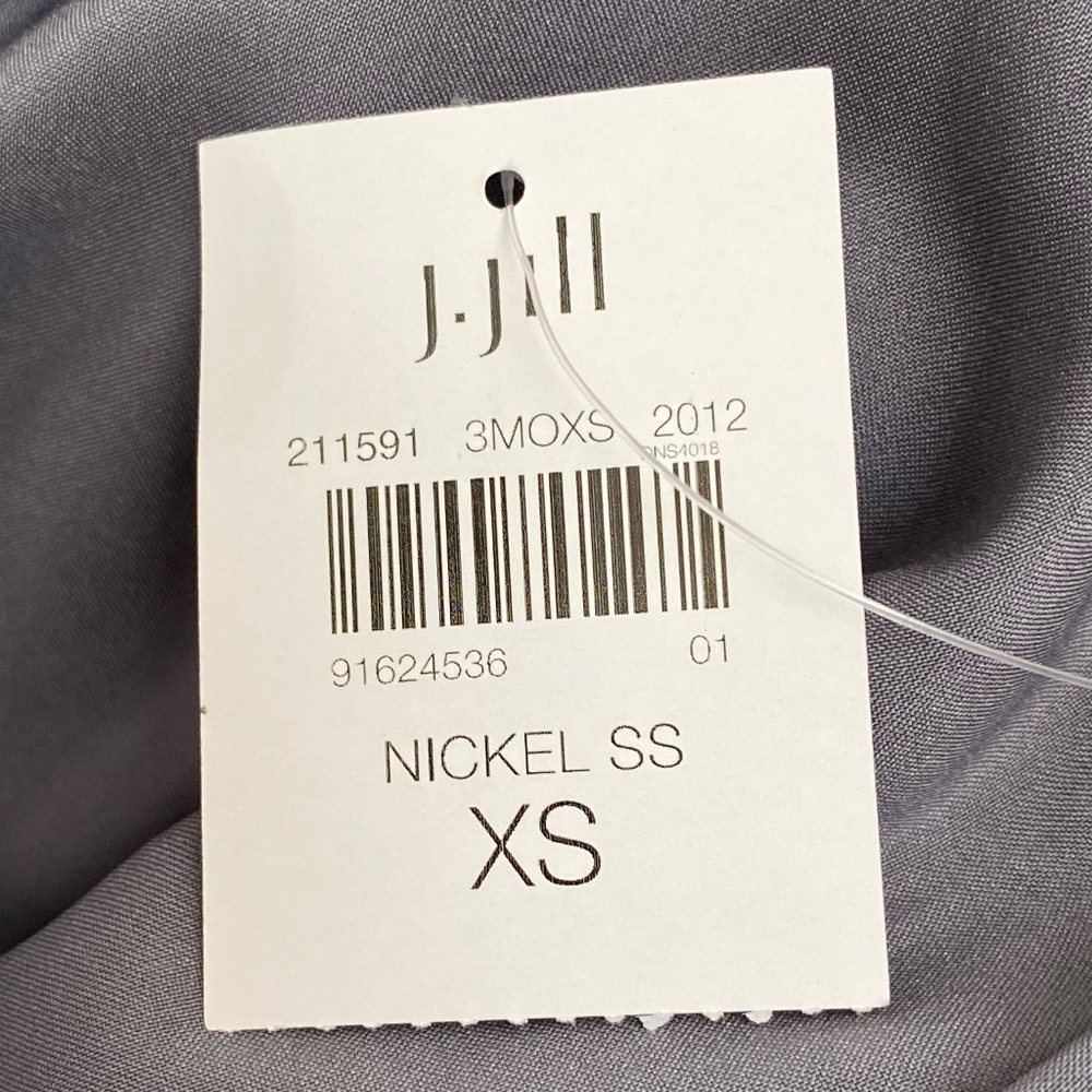 J Jill Velvet Open Jacket Blazer Kimono Nickel Blue Long Sleeve XS NWT - Picture 10 of 12